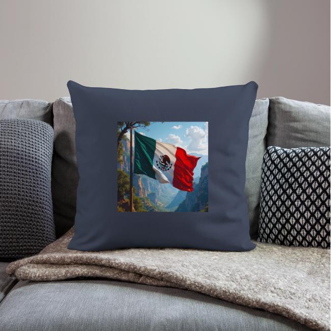 Mexican Flag in Mountain Nature Landscape