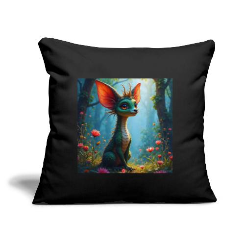 Fantasy Forest Character with Magical Vibe - Throw Pillow Cover 17.5” x 17.5”
