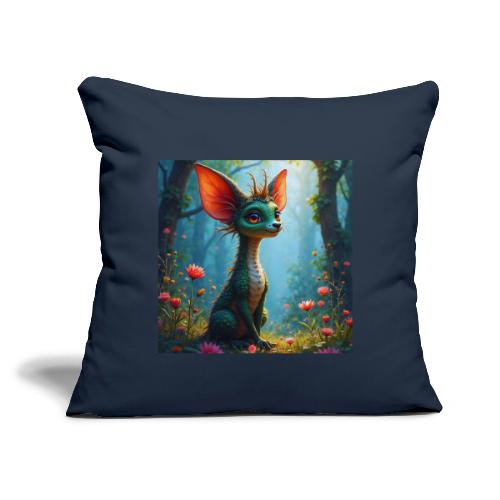 Fantasy Forest Character with Magical Vibe - Throw Pillow Cover 17.5” x 17.5”