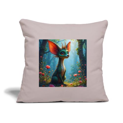 Fantasy Forest Character with Magical Vibe - Throw Pillow Cover 17.5” x 17.5”