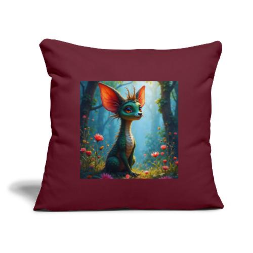 Fantasy Forest Character with Magical Vibe - Throw Pillow Cover 17.5” x 17.5”