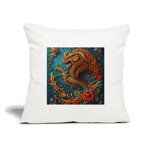 Fantasy souvenirs, regional Mexican designs - Throw Pillow Cover 17.5” x 17.5”