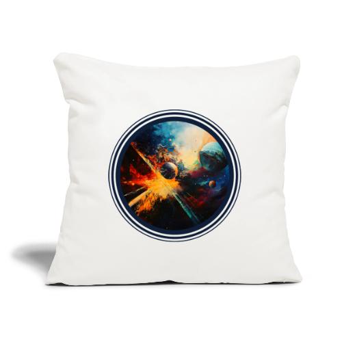 Planets in Turmoil - Throw Pillow Cover 17.5” x 17.5”