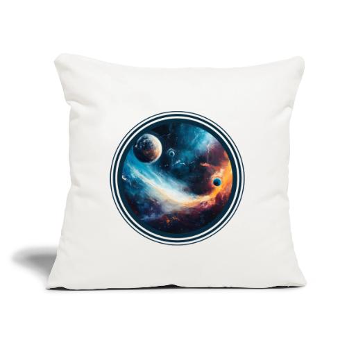 Planets Among Colors - Throw Pillow Cover 17.5” x 17.5”