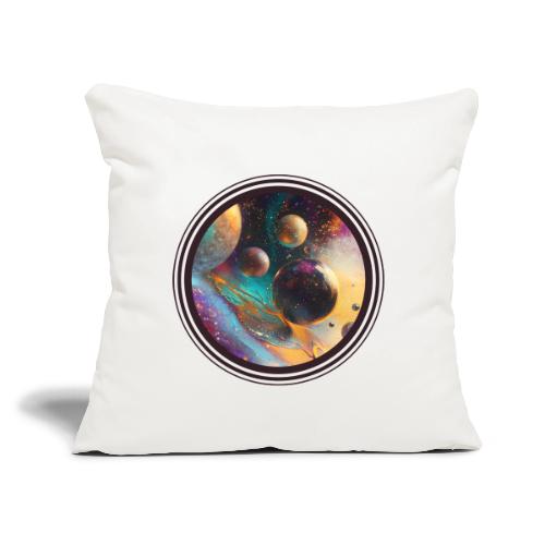 Planets in the Abstract - Throw Pillow Cover 17.5” x 17.5”