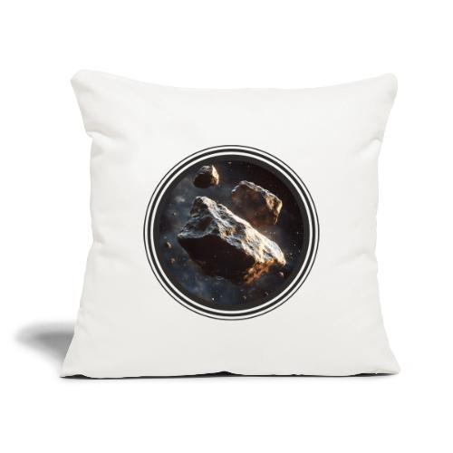 Asteroids Frontier - Throw Pillow Cover 17.5” x 17.5”