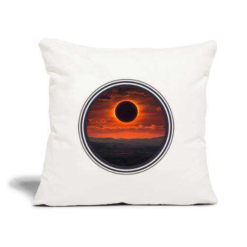 Eclipse Horizon - Throw Pillow Cover 17.5” x 17.5”