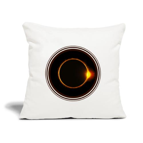 Solar Eclipse - Throw Pillow Cover 17.5” x 17.5”