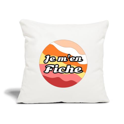 I don't care - Throw Pillow Cover 17.5” x 17.5”