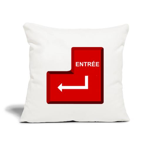 Press Enter - Throw Pillow Cover 17.5” x 17.5”
