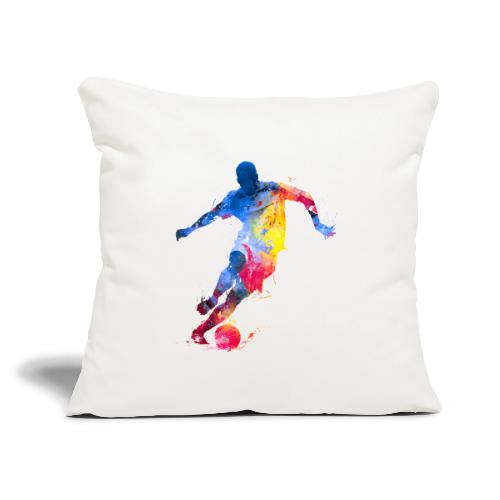 Soccer: Splash Kick - Throw Pillow Cover 17.5” x 17.5”