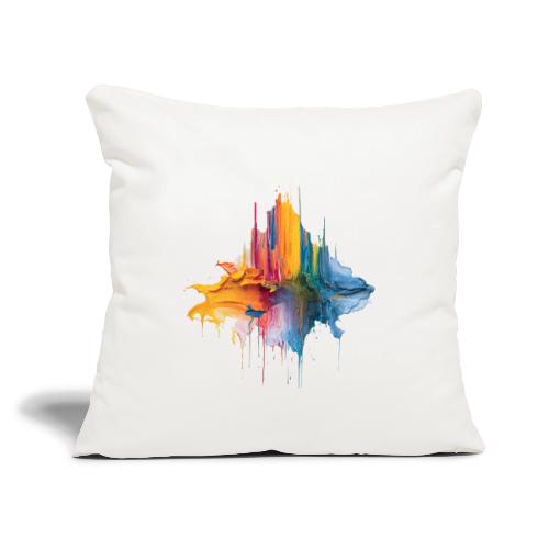 Impasto Spectrum - Throw Pillow Cover 17.5” x 17.5”