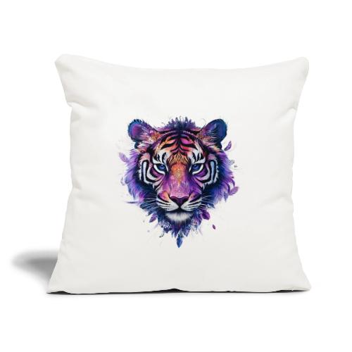 Mystic Violet Tiger - Throw Pillow Cover 17.5” x 17.5”