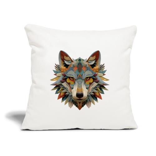 Spectrum Wolf Vision - Throw Pillow Cover 17.5” x 17.5”