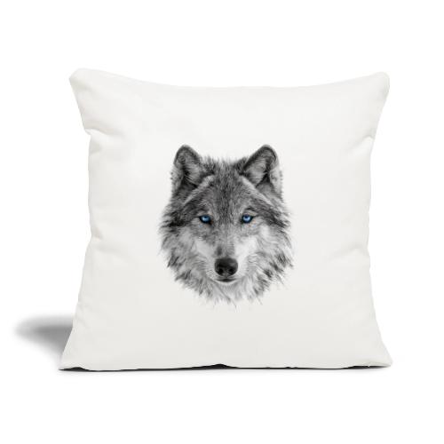 Frost-Eyed Alpha - Throw Pillow Cover 17.5” x 17.5”