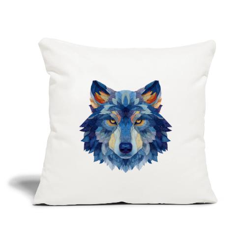 Wolf: Alpha Portrait - Throw Pillow Cover 17.5” x 17.5”
