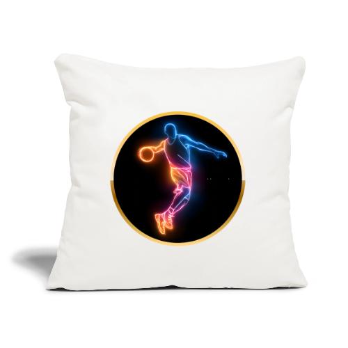 Basketball: Slam Dunk Afterglow - Throw Pillow Cover 17.5” x 17.5”