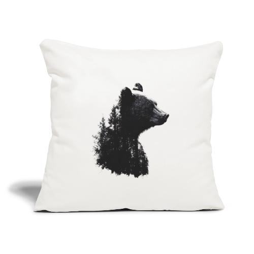 Forest Within the Bear - Throw Pillow Cover 17.5” x 17.5”