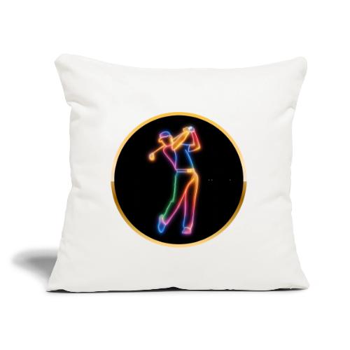 Golf: Spectrum Swing - Throw Pillow Cover 17.5” x 17.5”