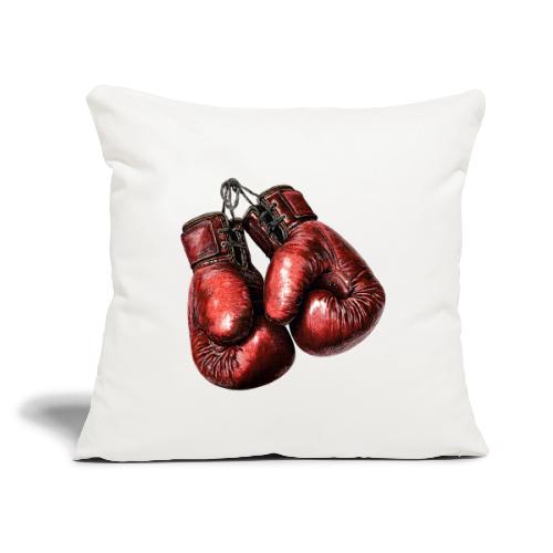 Legacy Boxing Gloves - Throw Pillow Cover 17.5” x 17.5”