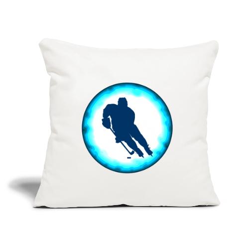 Hockey: Ice Warrior - Throw Pillow Cover 17.5” x 17.5”