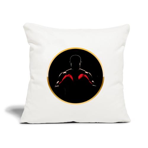 Boxing: Gold Core Muscle - Throw Pillow Cover 17.5” x 17.5”