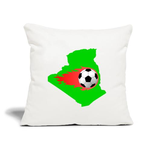 Algerian Football Fire - Throw Pillow Cover 17.5” x 17.5”