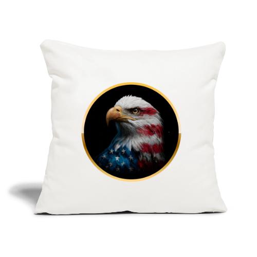USA: Liberty Emblem - Throw Pillow Cover 17.5” x 17.5”