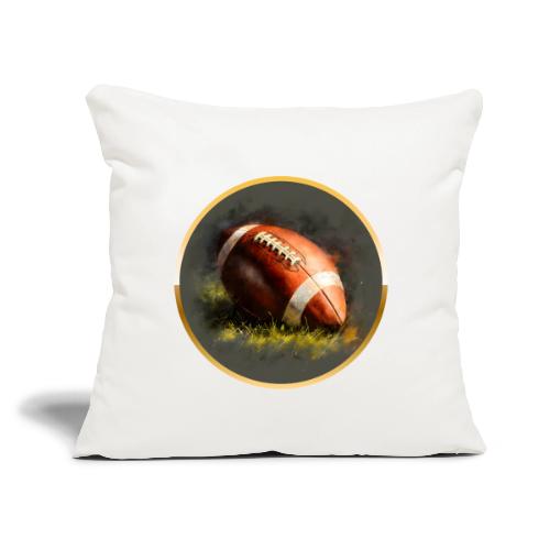 American Football: Gridiron Gold - Throw Pillow Cover 17.5” x 17.5”