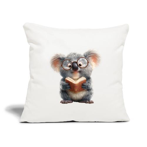 3D Gamer Koala Cozy Cartoon Design - Throw Pillow Cover 17.5” x 17.5”