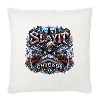SlayCity Chicago - Housse de coussin décorative - blanc nature - Devant