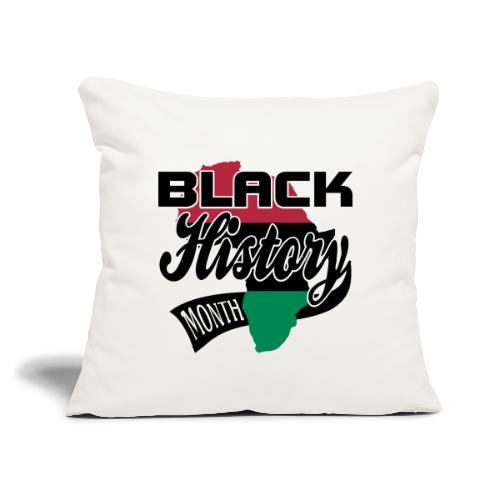 Black History 2016 - Throw Pillow Cover 17.5” x 17.5”
