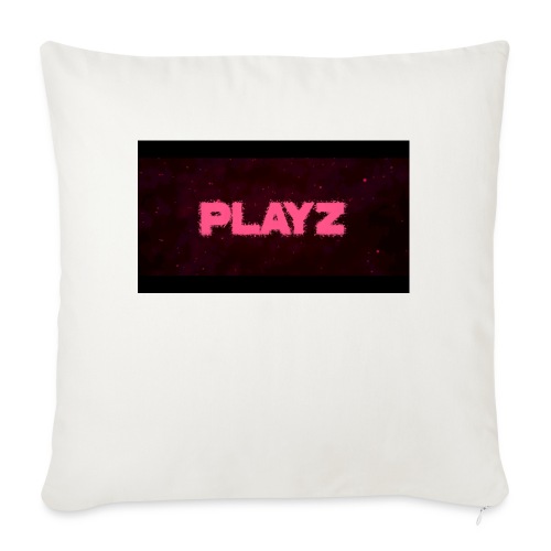 Playz logo - Throw Pillow Cover 17.5” x 17.5”