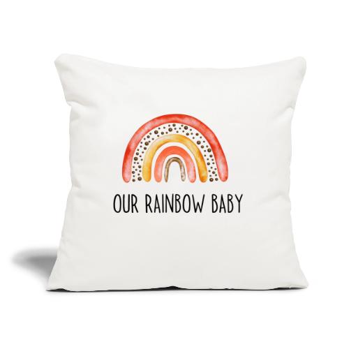 Rainbow baby - Throw Pillow Cover 17.5” x 17.5”