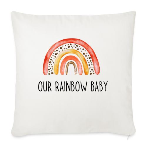 Rainbow baby - Throw Pillow Cover 17.5” x 17.5”