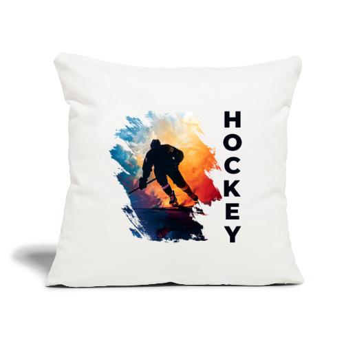 Hockey Moves - Throw Pillow Cover 17.5” x 17.5”