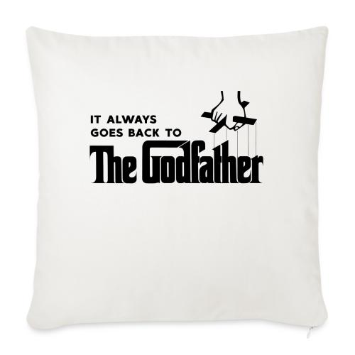 It Always Goes Back to The Godfather - Throw Pillow Cover 17.5” x 17.5”