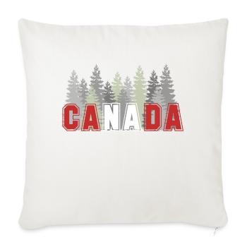 Canada - Throw Pillow Cover 17.5” x 17.5” - natural white - Front