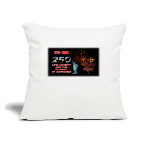 1776 - 2026 - 250 Years USA | Fireworks - Throw Pillow Cover 17.5” x 17.5”