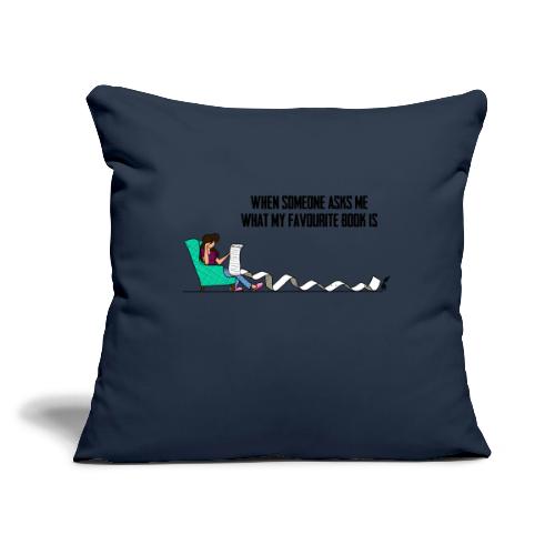 When Somone Asks Me - Throw Pillow Cover 17.5” x 17.5”