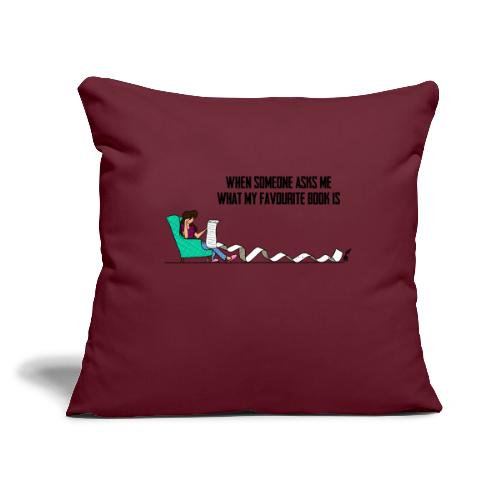 When Somone Asks Me - Throw Pillow Cover 17.5” x 17.5”