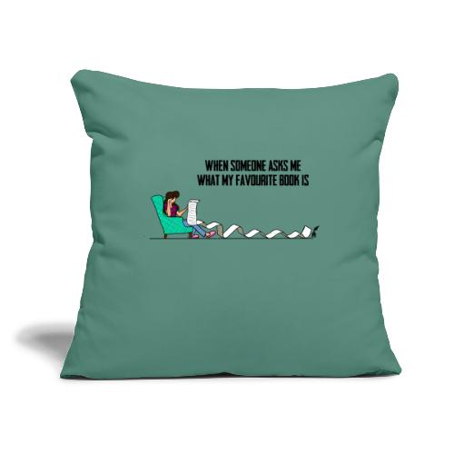 When Somone Asks Me - Throw Pillow Cover 17.5” x 17.5”