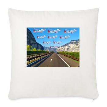 Imaginative Creation - Throw Pillow Cover 17.5” x 17.5” - natural white - Front