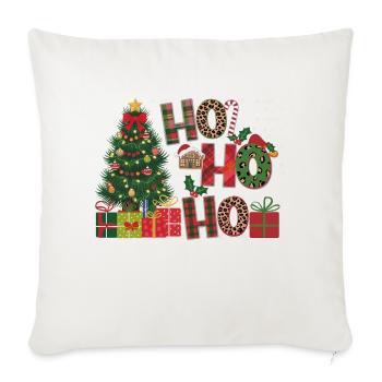 Merry christmas, Christmas Retro - Throw Pillow Cover 17.5” x 17.5” - natural white - Front