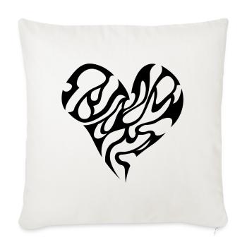Abstract Cosmic Nebula Art for Apparel - Throw Pillow Cover 17.5” x 17.5” - natural white - Front