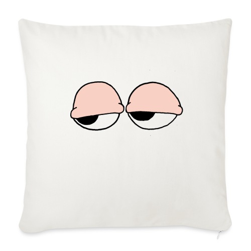 stoned eyes - Throw Pillow Cover 17.5” x 17.5”