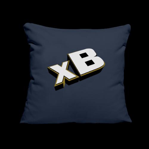 xB Logo (Gold) - Throw Pillow Cover 17.5” x 17.5”