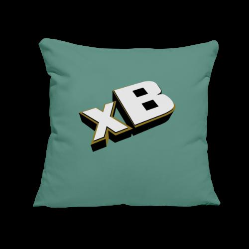 xB Logo (Gold) - Throw Pillow Cover 17.5” x 17.5”