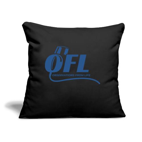 Observations from Life Alternate Logo - Throw Pillow Cover 17.5” x 17.5”