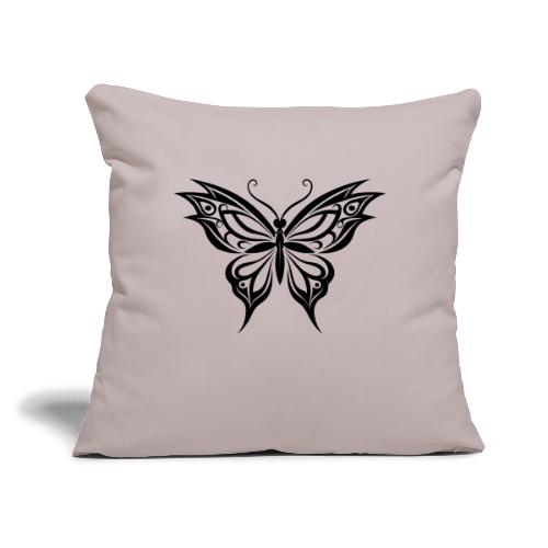 Stenciled🦋 BUTTERFLY - Throw Pillow Cover 17.5” x 17.5”